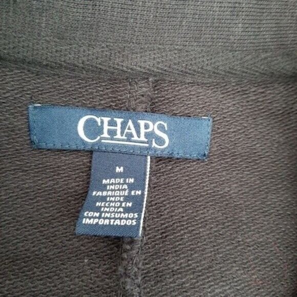 CHAPS | Classic Light Stretchy Peacoat Jacket Coat Navy Blue Embellished Sz M - Picture 11 of 12